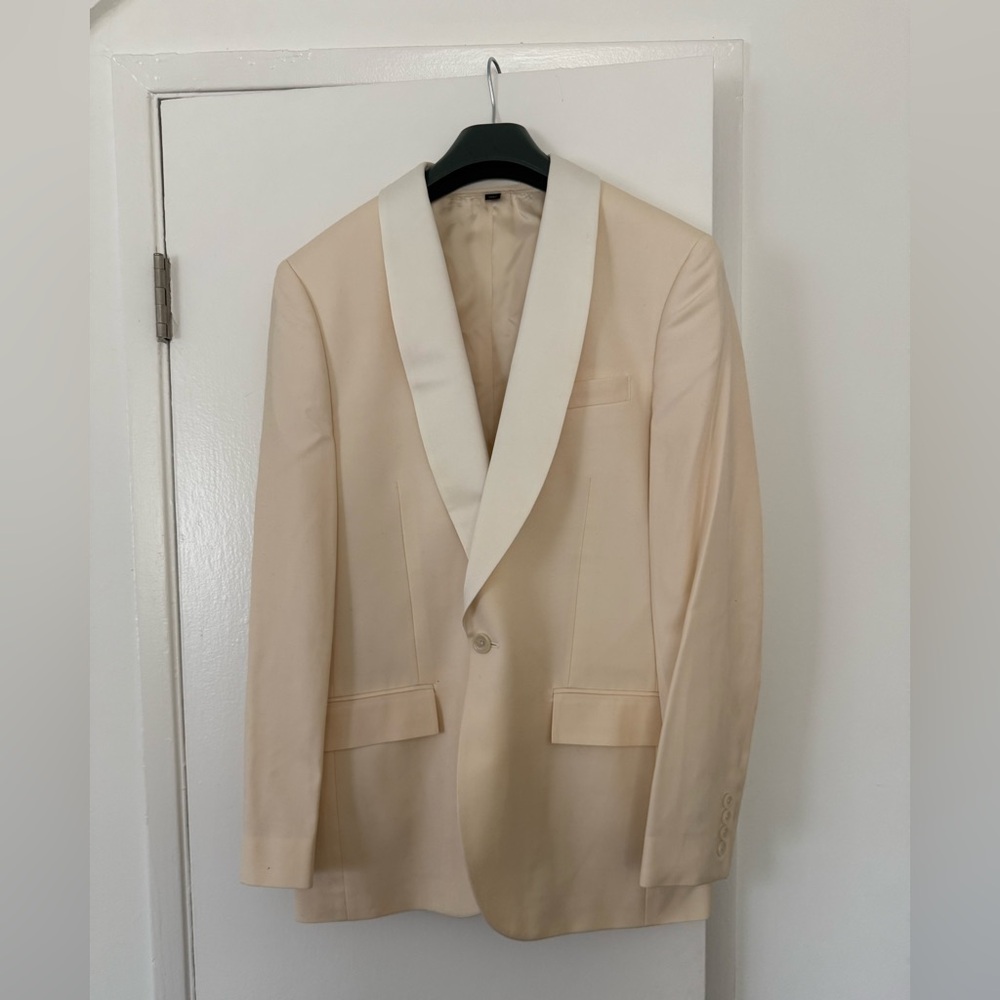 Jcrew cream tuxedo jacket